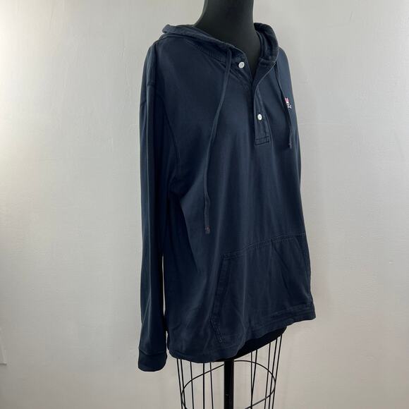 Psycho Bunny Robert Godley Navy Blue Hoodie Logo Pockets Drawstring Size L Large - Picture 4 of 10